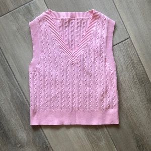 Cropped Sweater Vest